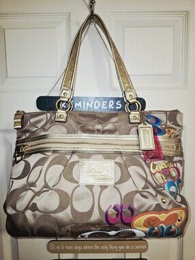 Coach Poppy Applique Tote Bag #F20099